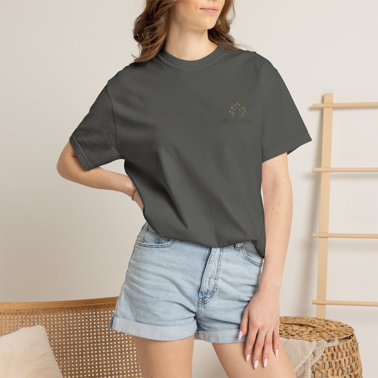 Goat Mom Unisex Garment-Dyed T-shirt