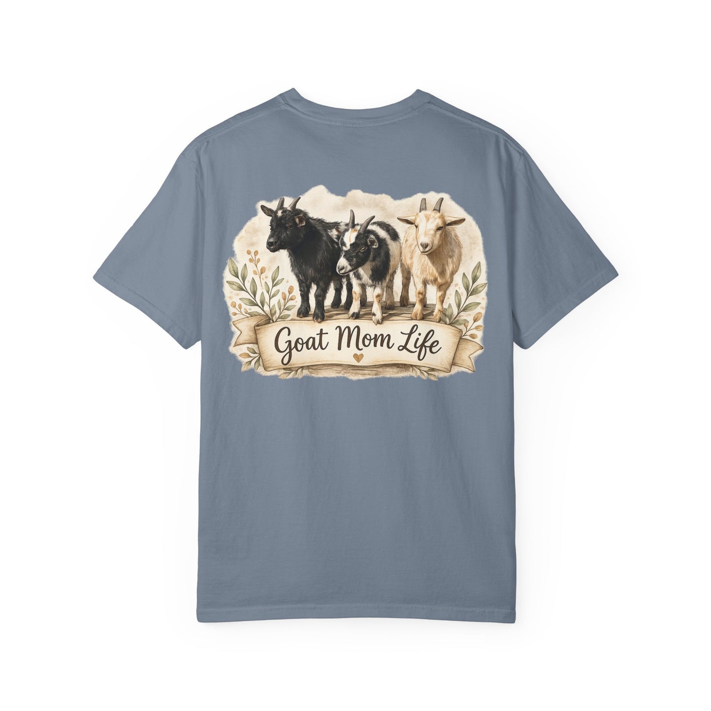 Goat Mom Unisex Garment-Dyed T-shirt