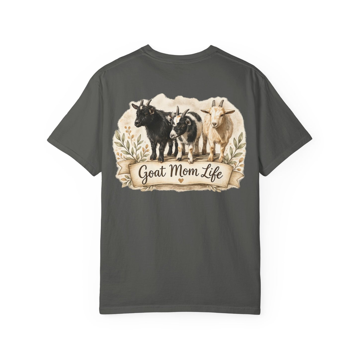 Goat Mom Unisex Garment-Dyed T-shirt