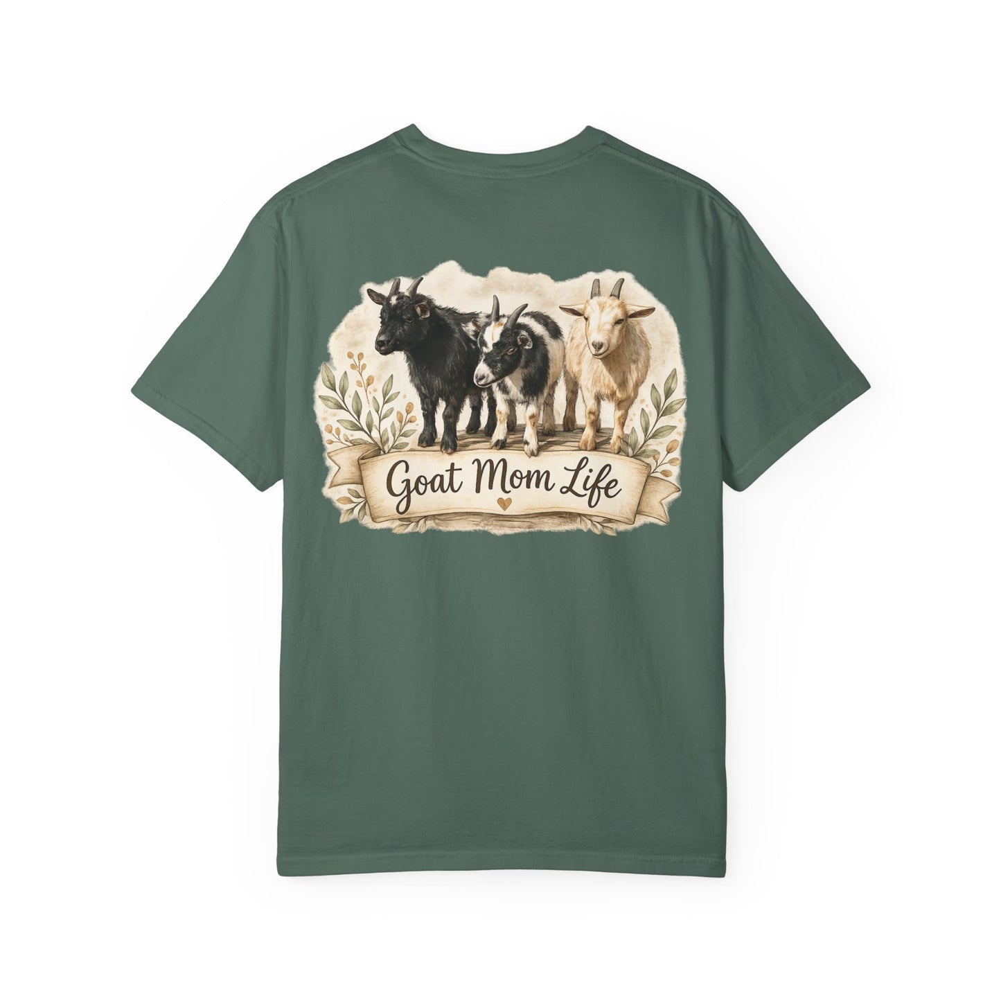 Goat Mom Unisex Garment-Dyed T-shirt